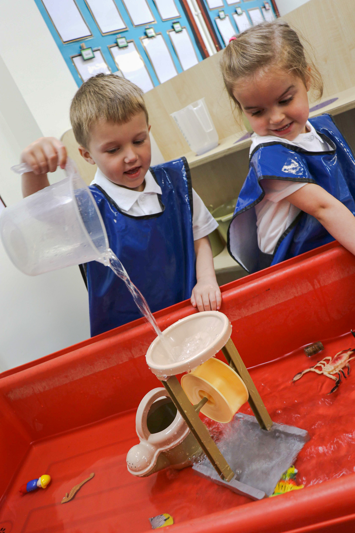 Barnton - A young pupil painting outside